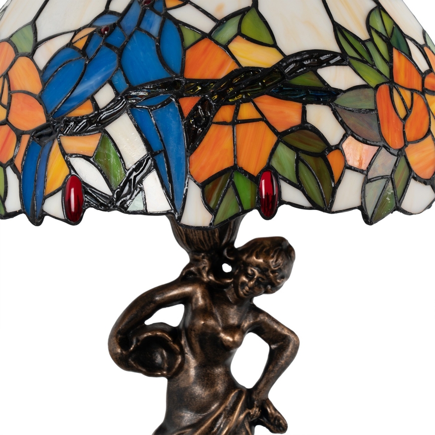 BRILAGI - lámpara de sobremesa Tiffany de vitral JUNGLE 1xE27/60W/230V