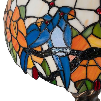 BRILAGI - lámpara de sobremesa Tiffany de vitral JUNGLE 1xE27/60W/230V