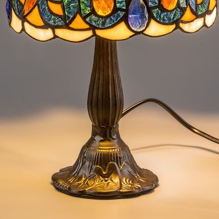 Brilagi - lámpara de sobremesa Tiffany de vitral LUISA 1xE14/40W/230V