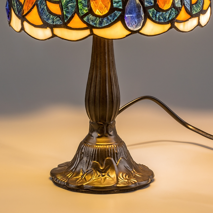 Brilagi - lámpara de sobremesa Tiffany de vitral LUISA 1xE14/40W/230V
