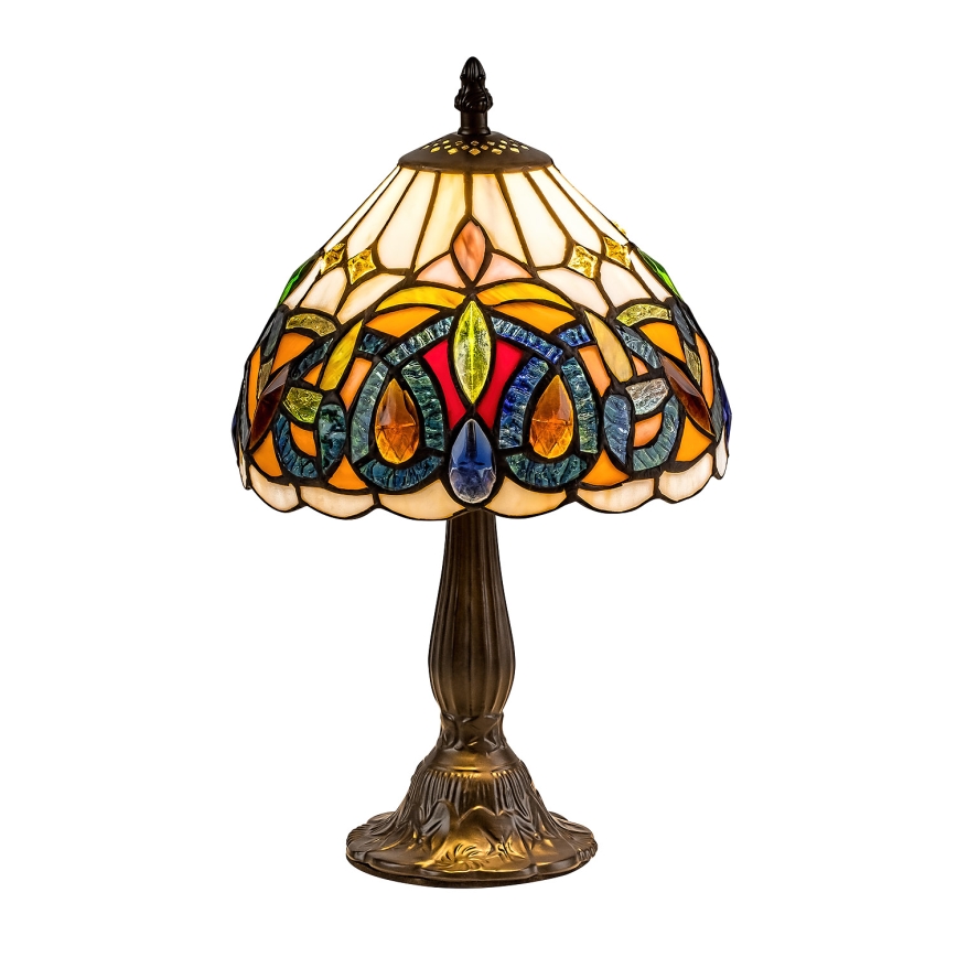 Brilagi - lámpara de sobremesa Tiffany de vitral LUISA 1xE14/40W/230V
