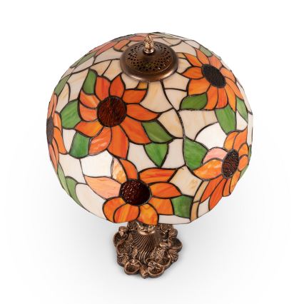 BRILAGI - Lámpara de sobremesa Tiffany de vitral SUNFLOWER 1xE27/60W/230V