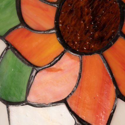 BRILAGI - Lámpara de sobremesa Tiffany de vitral SUNFLOWER 1xE27/60W/230V