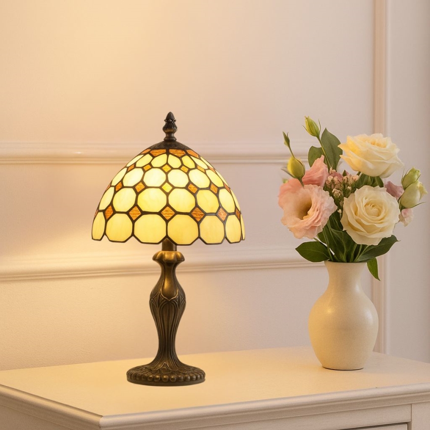 Brilagi - Lámpara de sobremesa Tiffany DORAN 1xE14/40W/230V