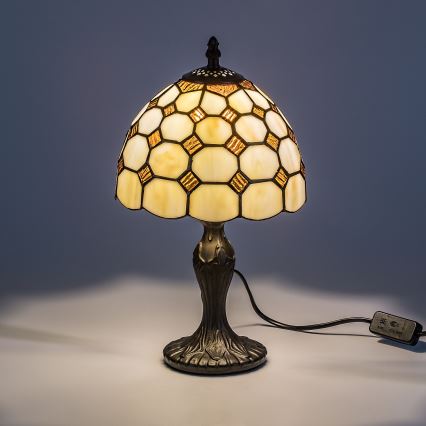 Brilagi - Lámpara de sobremesa Tiffany DORAN 1xE14/40W/230V