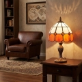Brilagi - Lámpara de sobremesa Tiffany SIENNA de vitral 1xE27/60W/230V