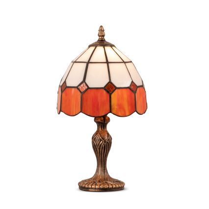 BRILAGI - Lámpara de sobremesa Tiffany SIENNA de vitral 1xE27/60W/230V