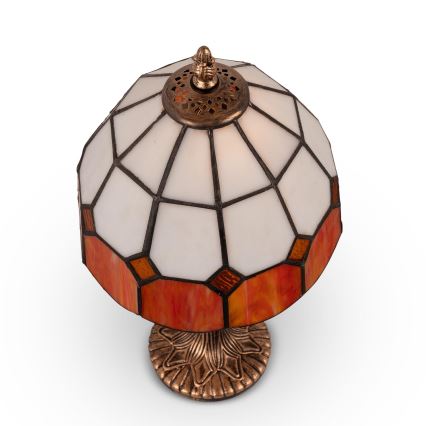 BRILAGI - Lámpara de sobremesa Tiffany SIENNA de vitral 1xE27/60W/230V