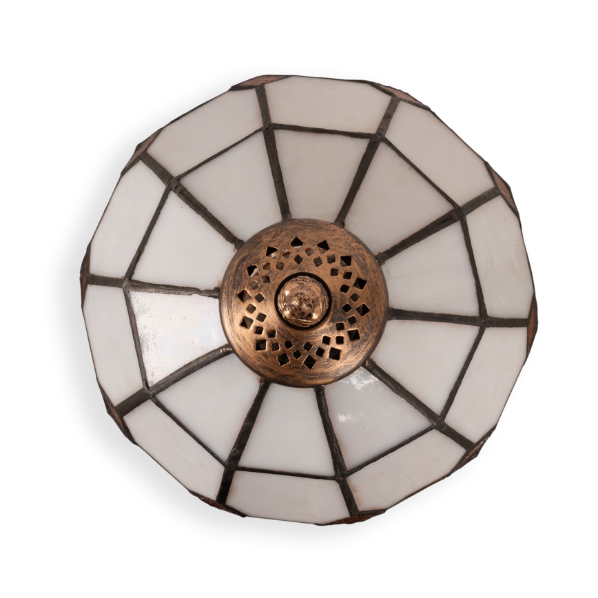 BRILAGI - Lámpara de sobremesa Tiffany SIENNA de vitral 1xE27/60W/230V