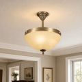 BRILAGI - Lámpara de suspensión en varilla DAHLIA 3xE27/40W/230V Ø 37 cm latón