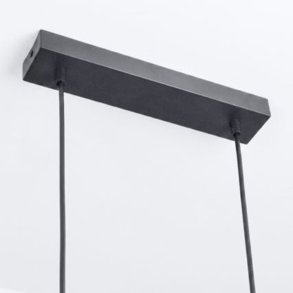 BRILAGI - Lámpara colgante LED RGBW regulable sobre cable SELE 6xGU10/6,5W/230V 2700-6500K negra + mando a distancia