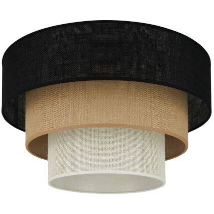Brilagi - Lámpara de techo ASPEN LUNETA 1xE27/15W/230V diámetro 45 cm negro/beige/crema