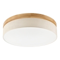 Brilagi - Lámpara de techo BELLADONNA LED/36W/230V, diámetro 50 cm, crema/roble