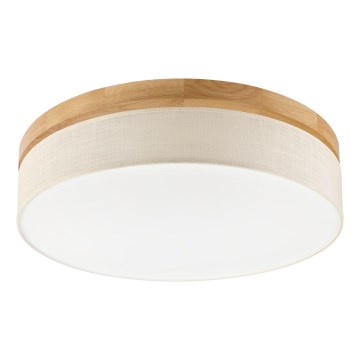 Brilagi - Lámpara de techo BELLADONNA LED/36W/230V, diámetro 50 cm, crema/roble