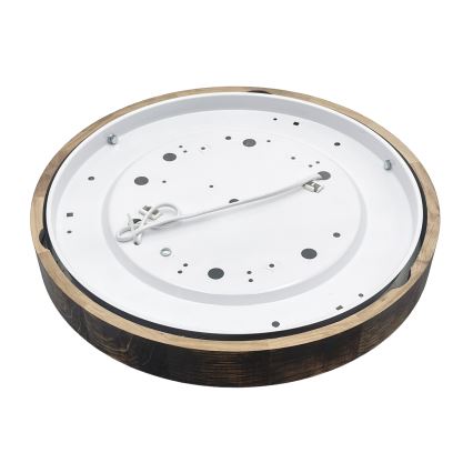 Brilagi - Lámpara de techo CARVALHO SLIM SMOKEY 2xE27/60W/230V roble Ø 37,5 cm