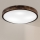 Brilagi - Lámpara de techo CARVALHO SLIM SMOKEY 3xE27/60W/230V roble Ø 47,5 cm