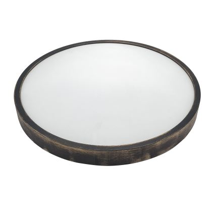 Brilagi - Lámpara de techo CARVALHO SLIM SMOKEY 3xE27/60W/230V roble Ø 47,5 cm
