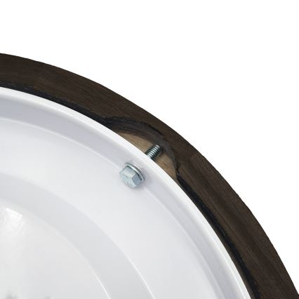 Brilagi - Lámpara de techo CARVALHO SMOKEY 1xE27/60W/230V roble, diámetro 27,5 cm