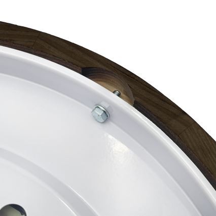 Brilagi - Lámpara de techo CARVALHO SMOKEY 2xE27/60W/230V roble, Ø 37,5 cm