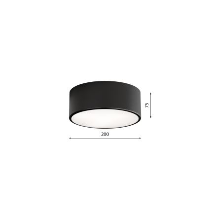 Brilagi - Lámpara de techo CLARE 1xE27/40W/230V Ø 20 cm negra