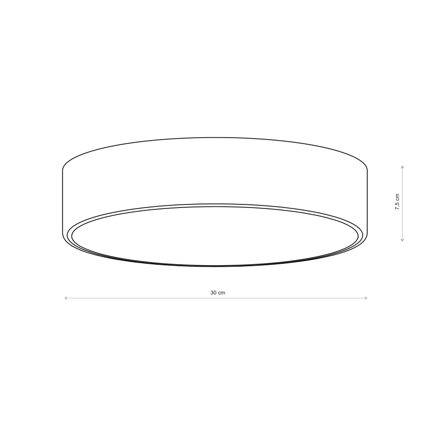 Brilagi - Lámpara de techo CLARE 2xE27/24W/230V Ø 30 cm burdeos