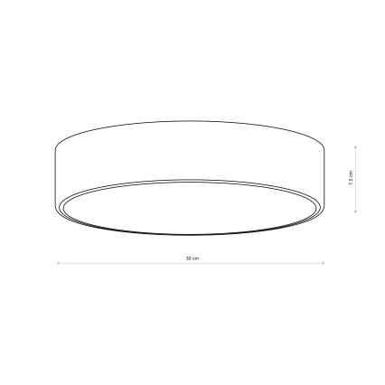 Brilagi - Lámpara de techo CLARE 2xE27/24W/230V Ø 30 cm caqui