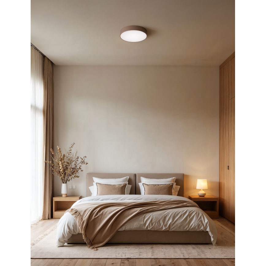 Brilagi - Lámpara de techo CLARE 2xE27/24W/230V Ø 30 cm marrón