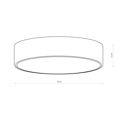 Brilagi - Lámpara de techo CLARE 3xE27/24W/230V Ø 40 cm burdeos