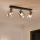 Brilagi - Lámpara de techo con 3 focos HYGGE 3xE14/15W/230V negra/ahumada