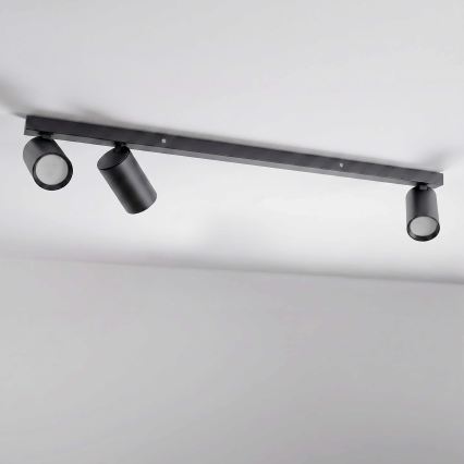 BRILAGI - Lámpara de techo con 3 focos SELE LONG 3xGU10/30W/230V negra