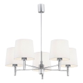 Brilagi - Lámpara de techo con barra MONTE 5xE27/15W/230V crema/cromo brillante