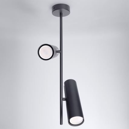 BRILAGI - Lámpara de techo con varilla BRANCH 2xGU10/30W/230V negra