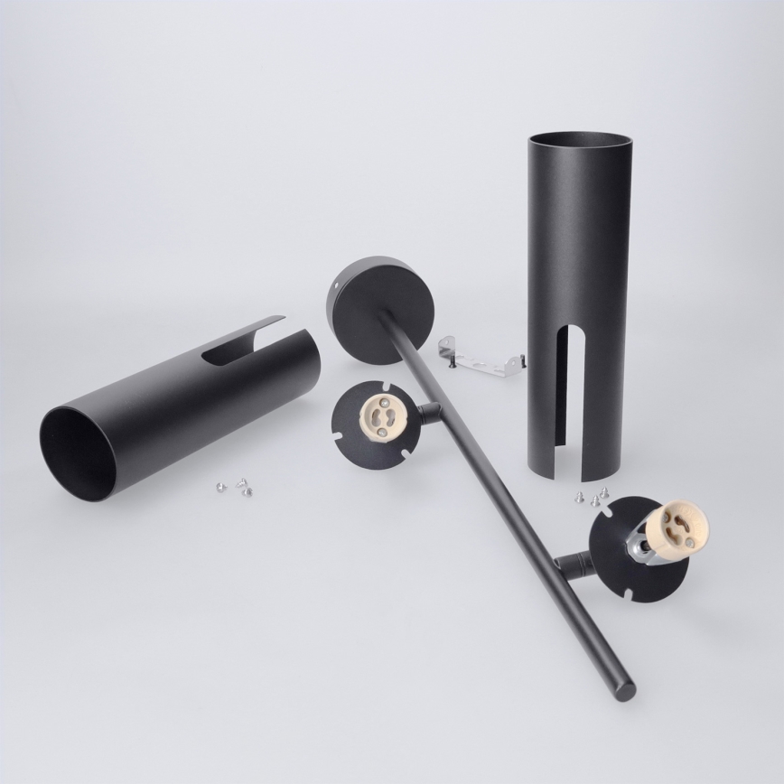 BRILAGI - Lámpara de techo con varilla BRANCH 2xGU10/30W/230V negra