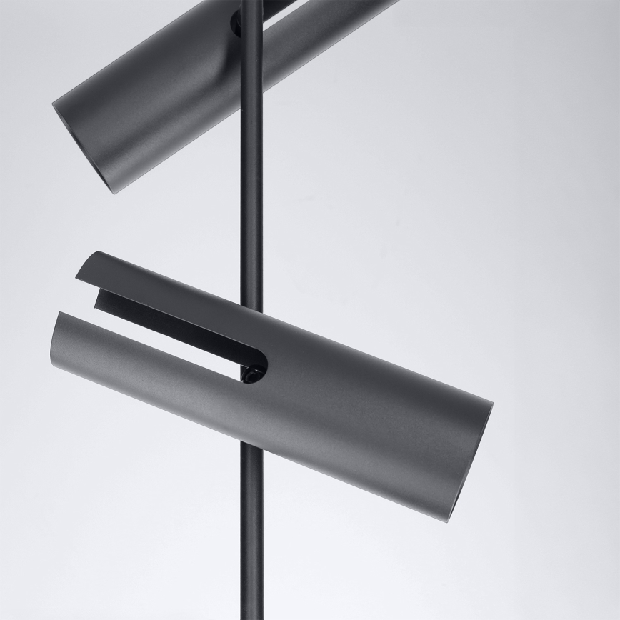 Brilagi - Lámpara de techo con varilla BRANCH 3xGU10/30W/230V negra