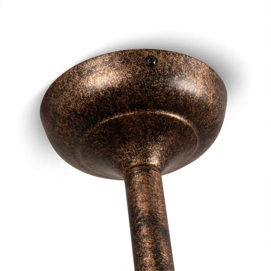 BRILAGI - Lámpara de techo con varilla FORGE 3xE27/60W/230V pátina/cobre