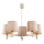 Brilagi - Lámpara de techo con varilla MONTE 5xE27/15W/230V beige/dorado