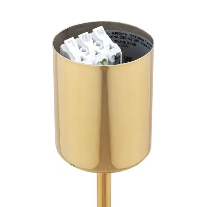 BRILAGI - Lámpara de techo con varilla MONTE 5xE27/60W/230V beige/dorado