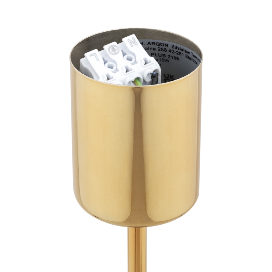 BRILAGI - Lámpara de techo con varilla MONTE 5xE27/60W/230V beige/dorado