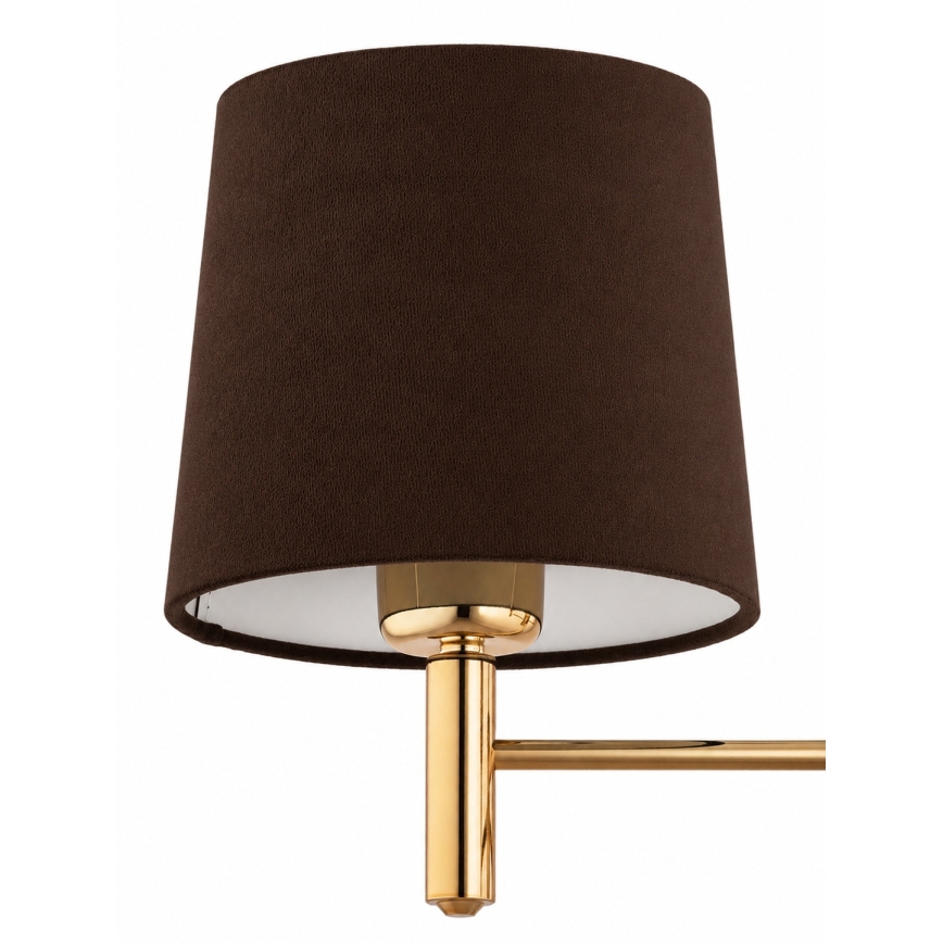 BRILAGI - Lámpara de techo con varilla MONTE 5xE27/60W/230V marrón/dorado