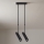 Brilagi - Lámpara de techo con varilla SELE 2xGU10/30W/230V negra