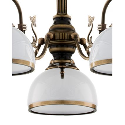 BRILAGI - Lámpara de techo con varilla TAURUS 5xE27/15W/230V Ø 70 cm bronce