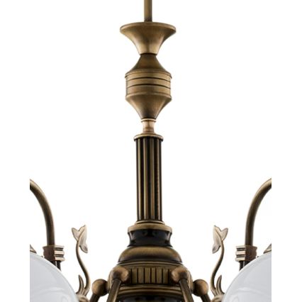 BRILAGI - Lámpara de techo con varilla TAURUS 5xE27/15W/230V Ø 70 cm bronce