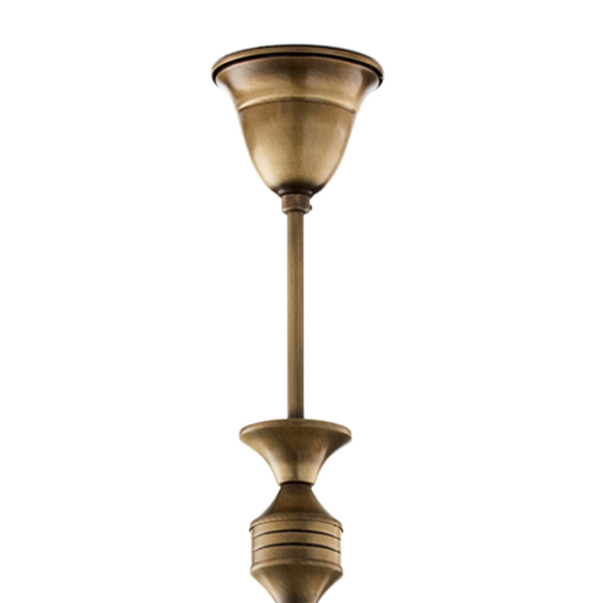 BRILAGI - Lámpara de techo con varilla TAURUS 5xE27/15W/230V Ø 70 cm bronce