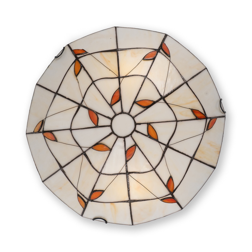 Brilagi - lámpara de techo con vitrales estilo Tiffany FOLIA 2xE27/60W/230V Ø 40 cm