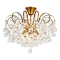 Brilagi - Lámpara de techo CRYSTAL 6xE14/60W/230V bronce
