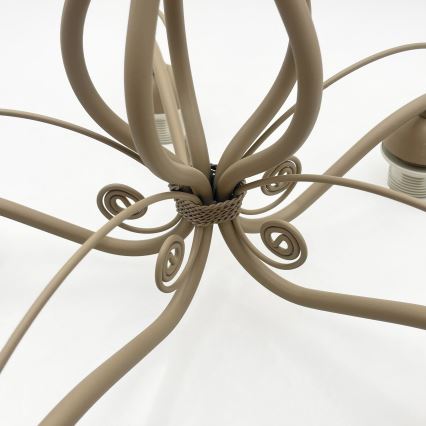 BRILAGI - Lámpara de techo de montaje en superficie ANTICO MODERN 5xE27/60W/230V beige