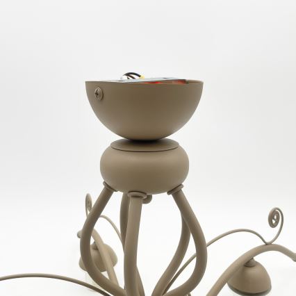 BRILAGI - Lámpara de techo de montaje en superficie ANTICO MODERN 5xE27/60W/230V beige