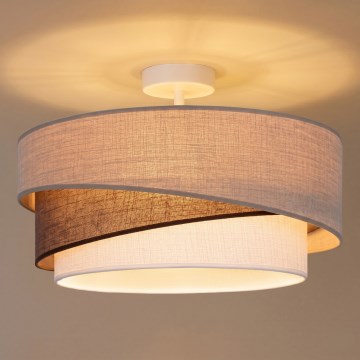 Brilagi - Lámpara de techo de montaje en superficie ARROW 1xE27/60W/230V Ø 45 cm beige/marrón/blanco