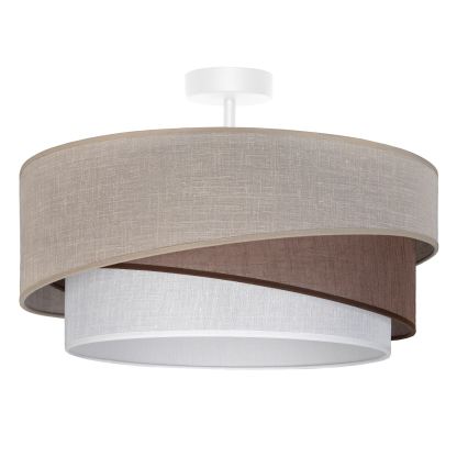 Brilagi - Lámpara de techo de montaje en superficie ARROW 1xE27/60W/230V Ø 45 cm beige/marrón/blanco