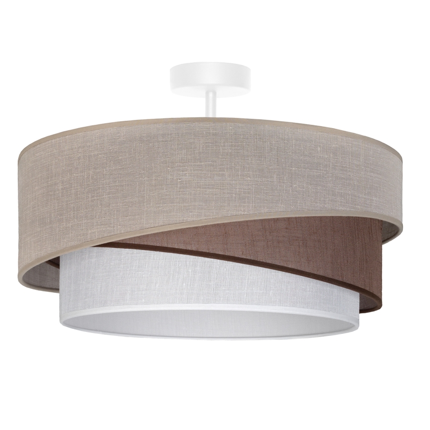 Brilagi - Lámpara de techo de montaje en superficie ARROW 1xE27/60W/230V Ø 45 cm beige/marrón/blanco